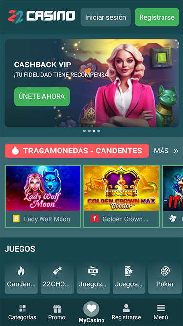 22Casino Bolivia Móvil